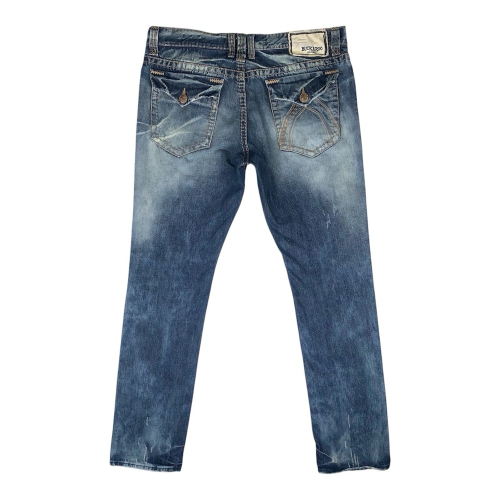 Buckaroo Vintage Jeans Acid Wash Distressed Straight Leg Men's 38